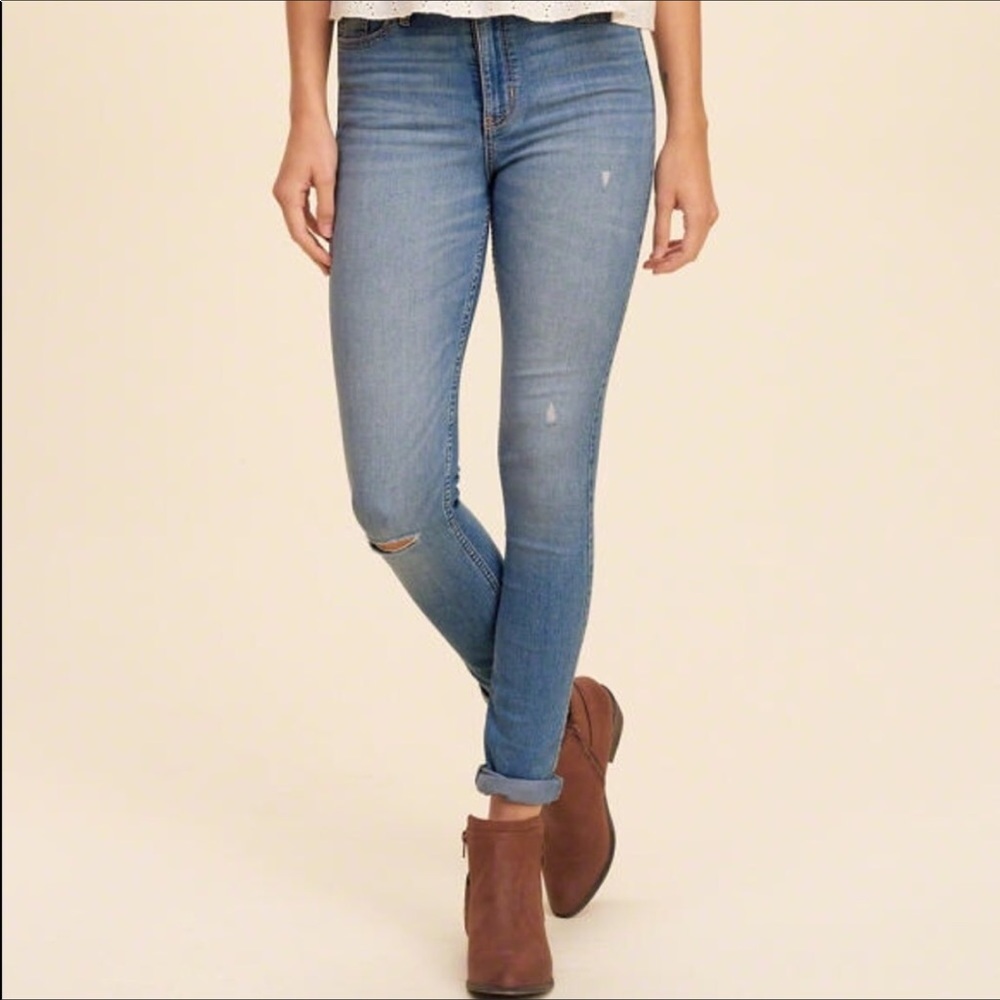Hollister Super Skinny High Rise Jeans - Picture 2 of 6